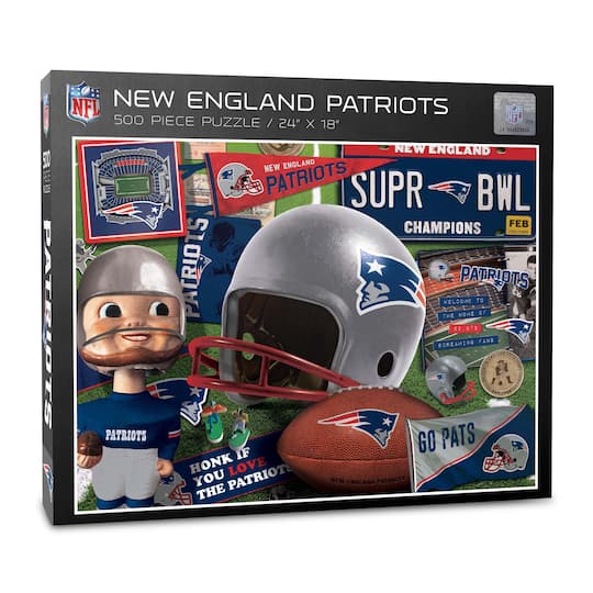 NFL Retro Series 500 Piece Puzzle By Youthefan in New England Patriots | 18" x 24" | Michaels®